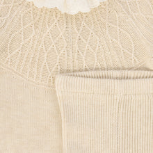 Load image into Gallery viewer, Bace Lace Collar Sweater Set - Oatmeal