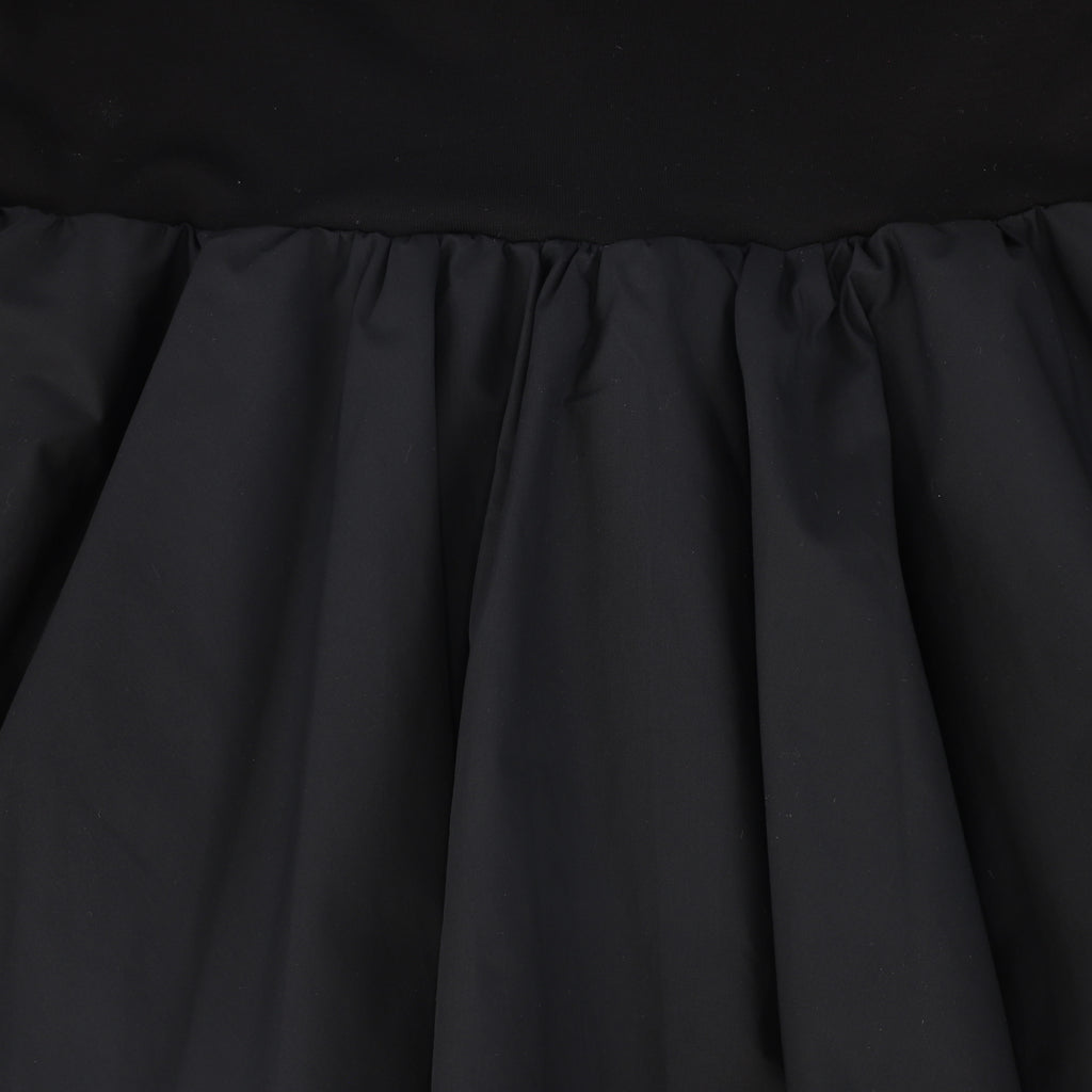 Valentina Tiered Mockneck Maxi Dress - Black
