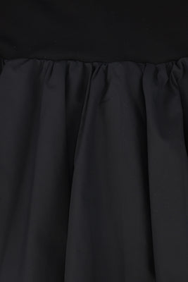 Valentina Tiered Mockneck Maxi Dress - Black