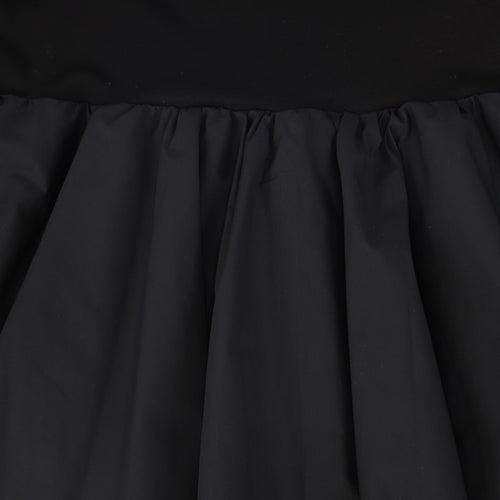 Valentina Tiered Mockneck Maxi Dress - Black