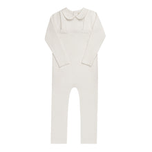 Load image into Gallery viewer, Ely's &amp; Co Embroidered Collar Collection Two Piece Overall Set - Ivory Boys