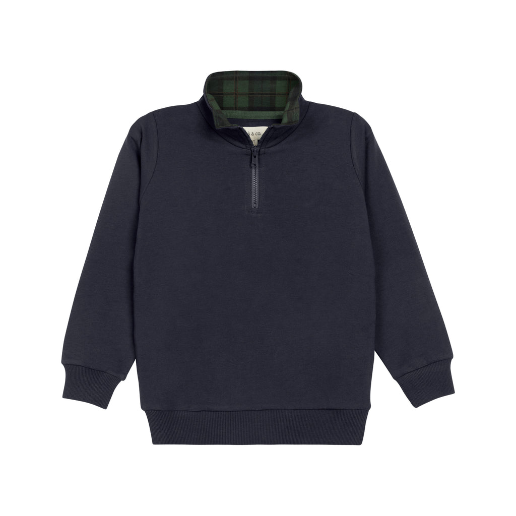 Ely's & Co French Terry Scottish Collection Polo - Navy
