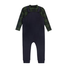 Load image into Gallery viewer, Ely's &amp; Co French Terry Scottish Collection Bodysuit And Overalls - Navy
