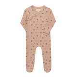 Aurora Jersey Cotton Floral Print Collection Footie - Pink
