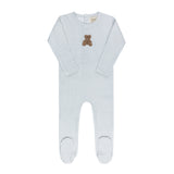Ely's & Co Gingham Teddy Collection Footie - Blue