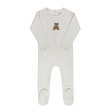 Ely's & Co Gingham Teddy Collection Footie - Tan