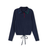 Velvette Label Contrast Piping Polo