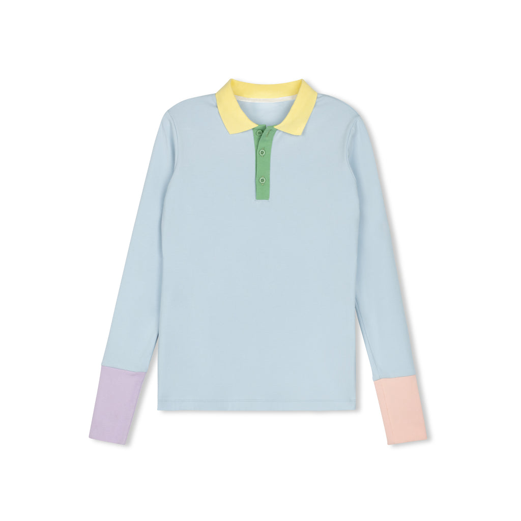 Velvette Label Color Block Polo