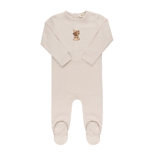 Ely's & Co Organic Bear Collection Footie - Tan