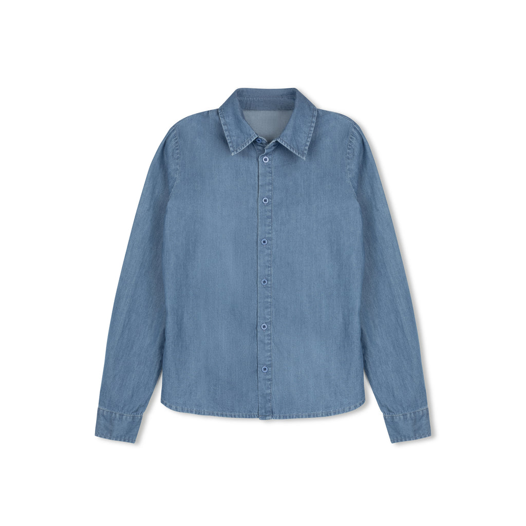 Velvette Label Denim Shirt
