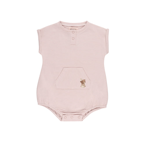 Ely's & Co Organic Bear Collection Romper - Pink
