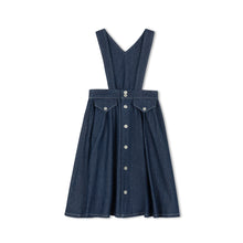 Load image into Gallery viewer, Velvette Label Dark Denim Strap Jumper