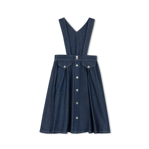 Velvette Label Dark Denim Strap Jumper