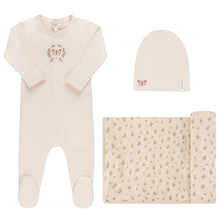 Load image into Gallery viewer, Ely's &amp; Co Garden Floral Center Collection 3PC Layette Set - Ivory Girl