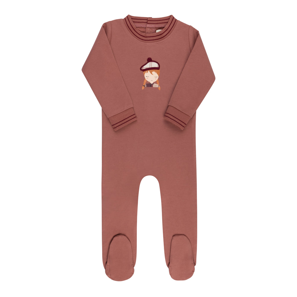 Ely's & Co French Terry Scottish Collection Footie - Pink