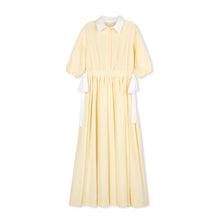 Load image into Gallery viewer, Velvette Label Yellow Side Tie Midi