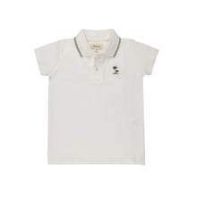 Load image into Gallery viewer, Ely's &amp; Co Ribbed Palm Embroidered Collection Polo - Ivory