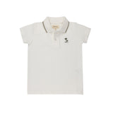 Ely's & Co Ribbed Palm Embroidered Collection Polo - Ivory