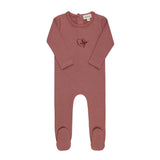 Ely's & Co Heart Collection Footie - Pink