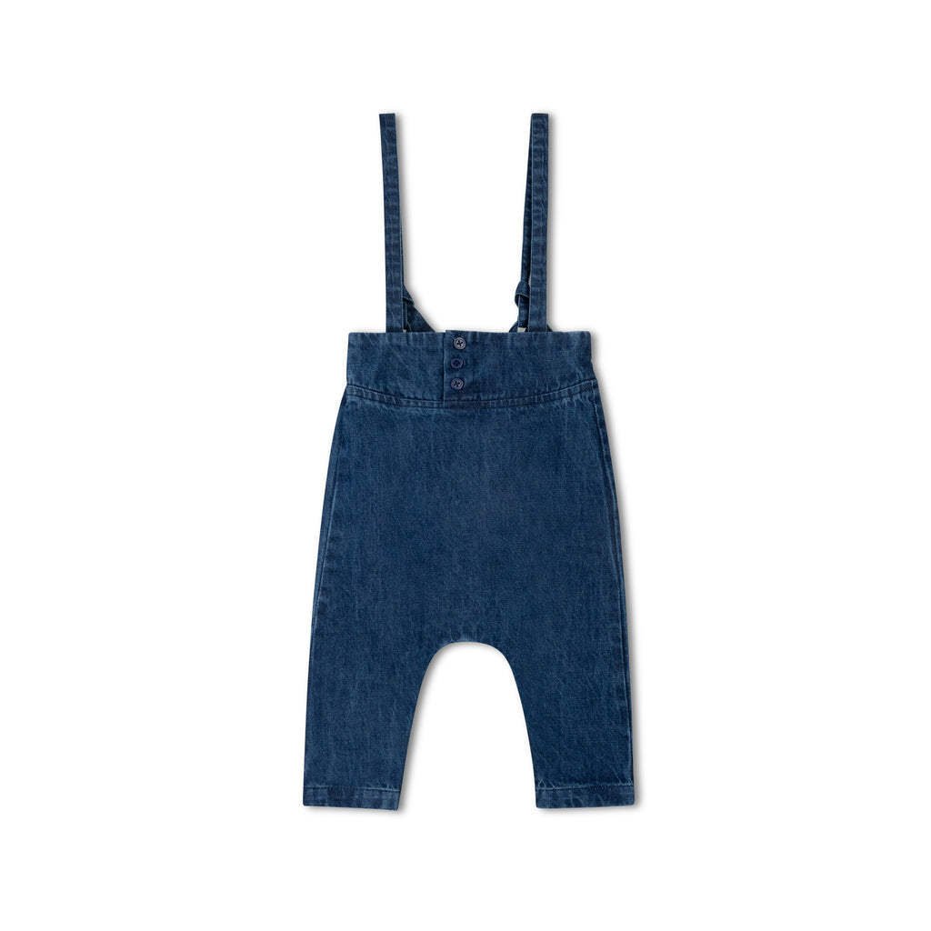 Peach Kids Denim Overall