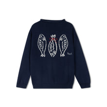 Load image into Gallery viewer, Peach Kids Girls Fish Sweater