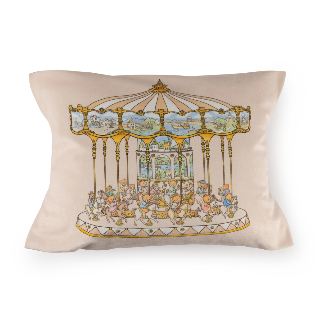Teddy's Merry Go Cushion Vanilla Bean