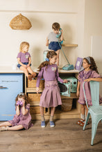 Load image into Gallery viewer, Limonana Stamp Tee And Skirt - Purple