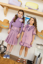 Load image into Gallery viewer, Limonana Stamp Tee And Skirt - Purple