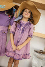 Load image into Gallery viewer, Limonana Denim Wash Dress - Purple