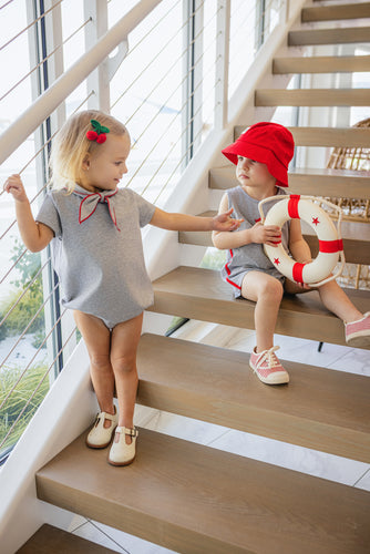 Limonana Coastal Girls Romper - Gray