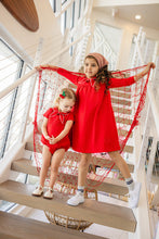 Load image into Gallery viewer, Limonana Coastal Girls Romper - Red