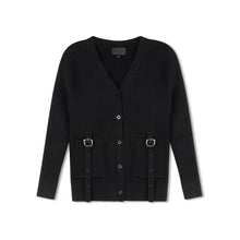 Load image into Gallery viewer, Byke Buckle Cardigan - Black