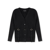 Byke Buckle Cardigan - Black