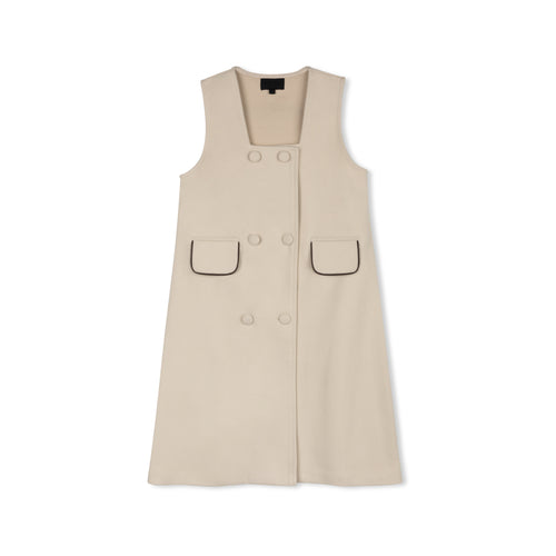 Byke Double Breasted Jumper - Cream