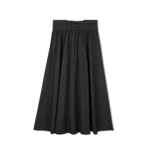 Load image into Gallery viewer, Byke Midi Taffeta Buckle Skirt - Black