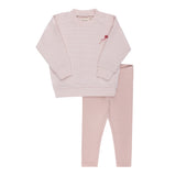 Ely's & Co Organic French Terry Kite - Pink Stripes Lounge Set