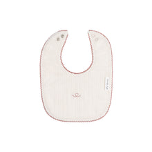 Load image into Gallery viewer, Ely&#39;s &amp; Co Organic Cotton Little One Bib - Ivory /Pink