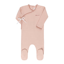 Load image into Gallery viewer, Ely&#39;s &amp; Co Organic Cotton Little One Kimono Footie - Pink