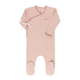 Ely's & Co Organic Cotton Little One Kimono Footie - Pink