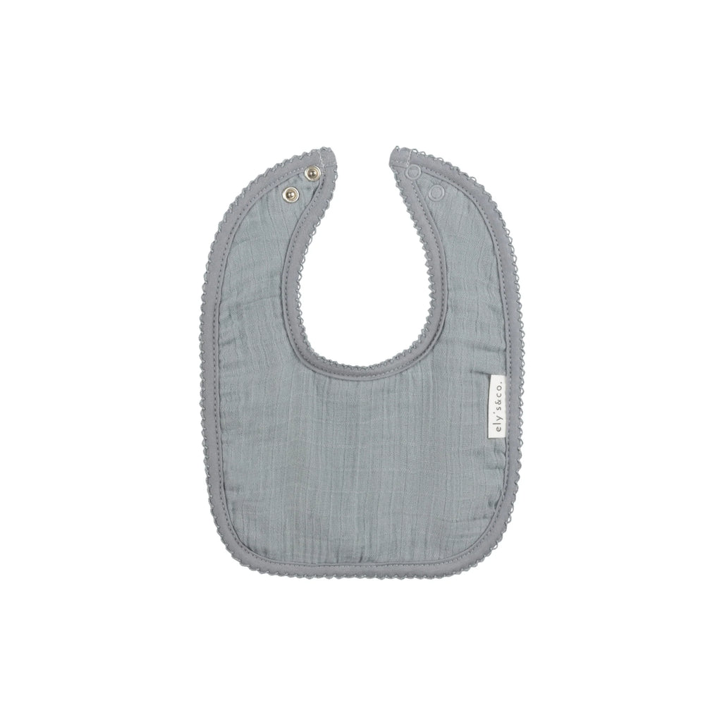 Ely's & Co Muslin Bib - Blue