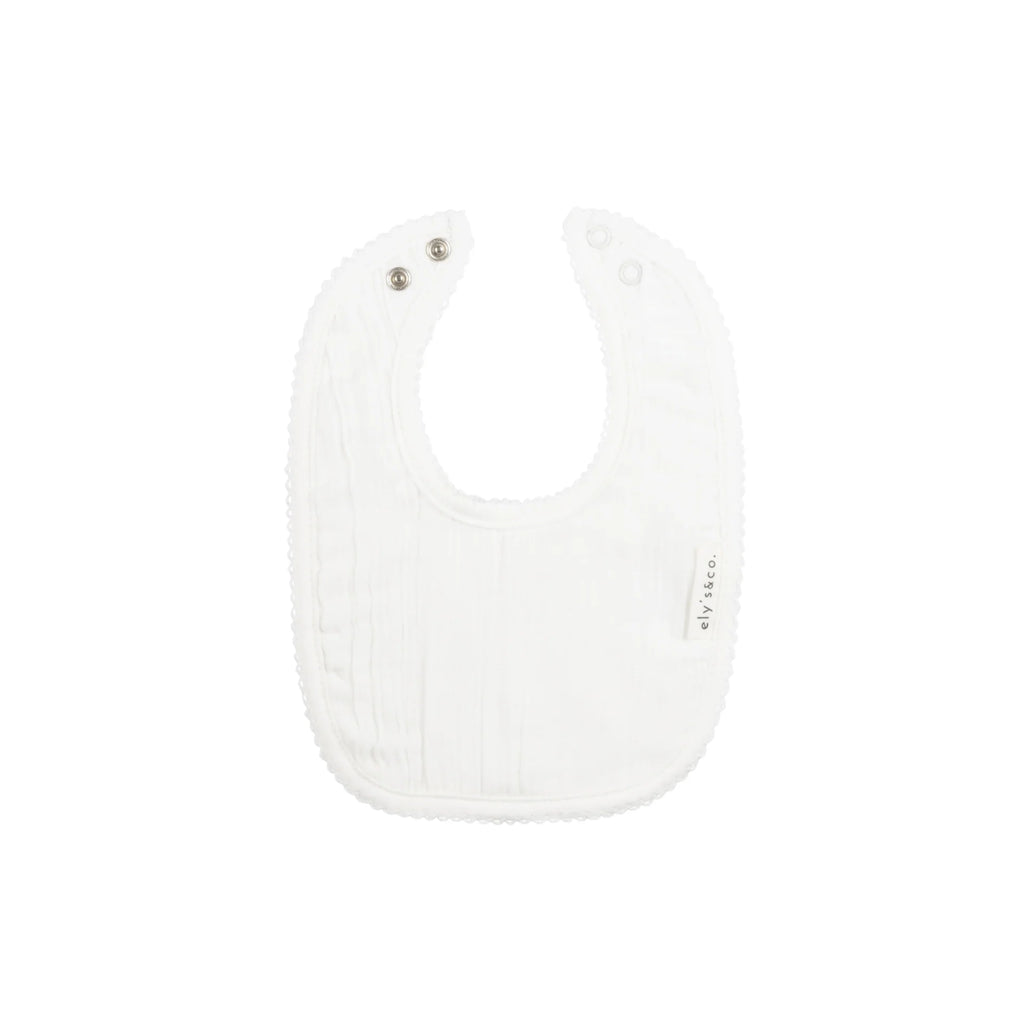 Ely's & Co Muslin Bib - Ivory