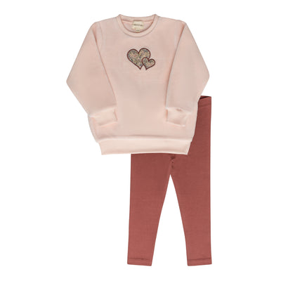 Ely's & Co Embroidered Liberty Collection 2Pc Set - Pink