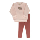 Ely's & Co Embroidered Liberty Collection 2Pc Set - Pink