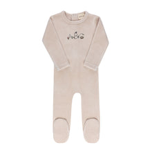 Load image into Gallery viewer, Ely's &amp; Co Embroidered ABC Footie - Tan
