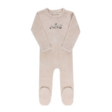 Ely's & Co Embroidered ABC Footie - Tan
