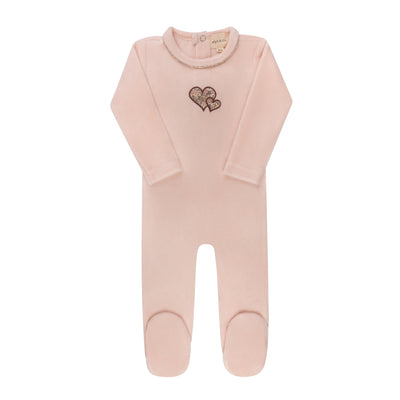 Ely's & Co Embroidered Liberty Collection Footie - Pink