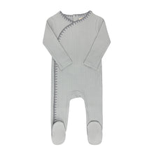 Load image into Gallery viewer, Ely&#39;s &amp; Co Whip Stitch Collection Footie - Blue