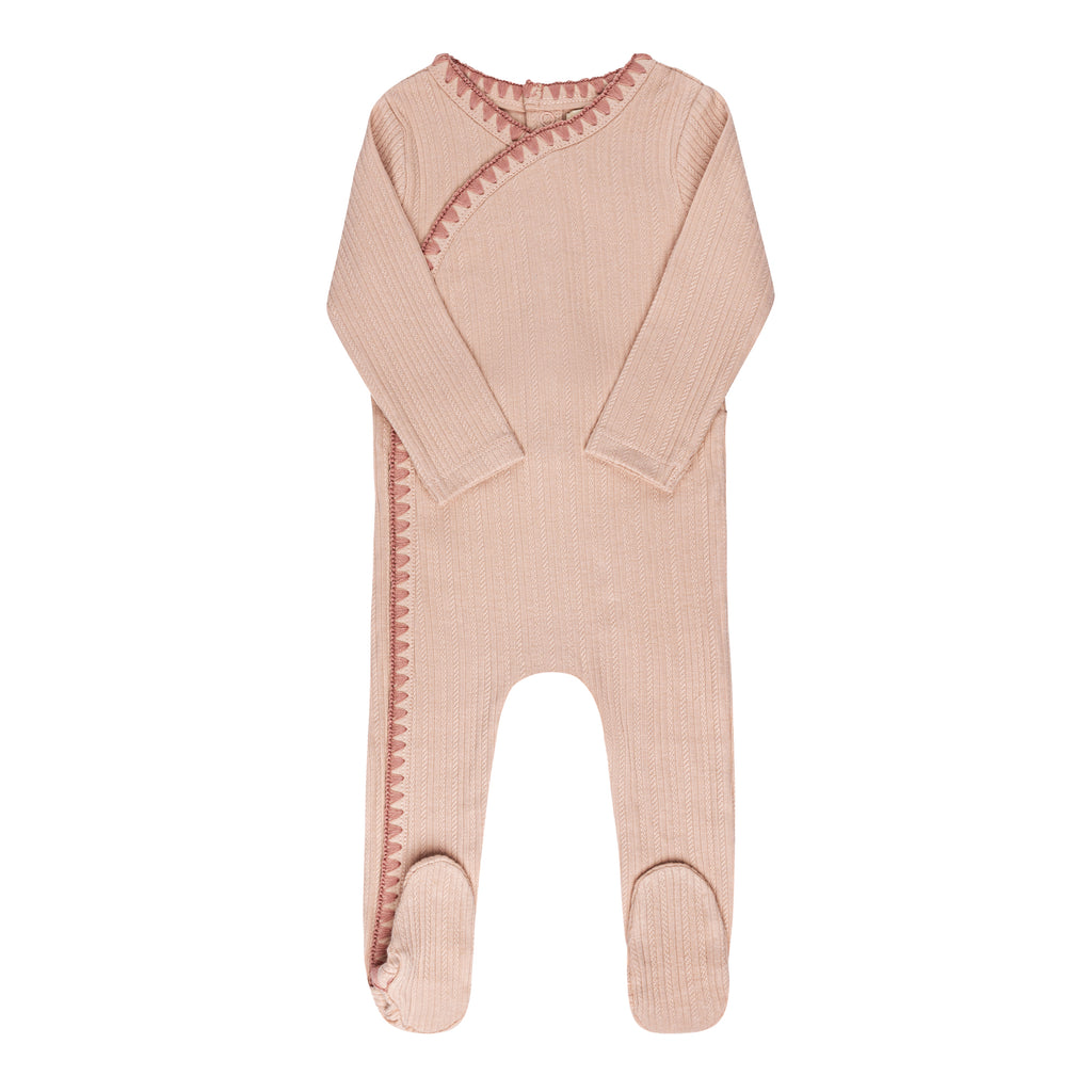 Ely's & Co Whip Stitch Collection Footie - Pink