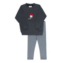Load image into Gallery viewer, Ely's &amp; Co Autumn Kids Collection Sweatshirt And Leggings - Navy