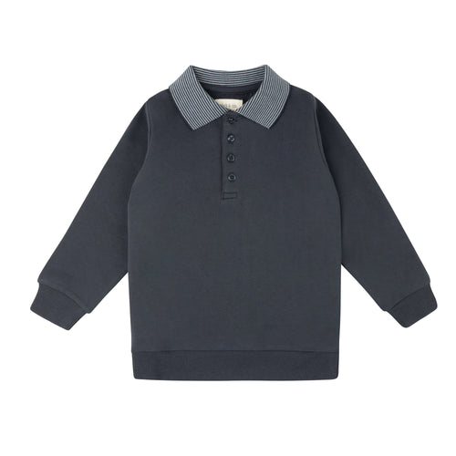 Ely's& Co Autumn Kids Collection Polo Sweatshirt - Navy